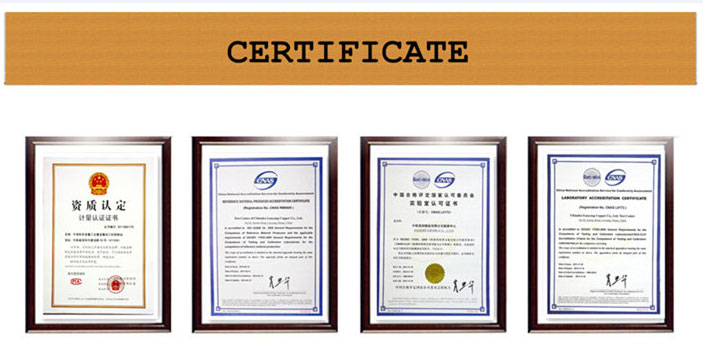 C77000 Bakır Nikel Çinko Şerit certificate